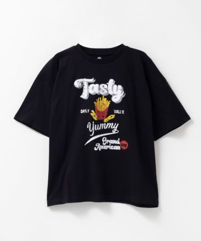 T-GRAPHICS  ビッグシルエット パロディ半袖Tシャツ キッズ ネコポス 対応商品