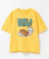 T-GRAPHICS ビッグシルエット フード柄半袖Tシャツ キッズ ネコポス 対応商品