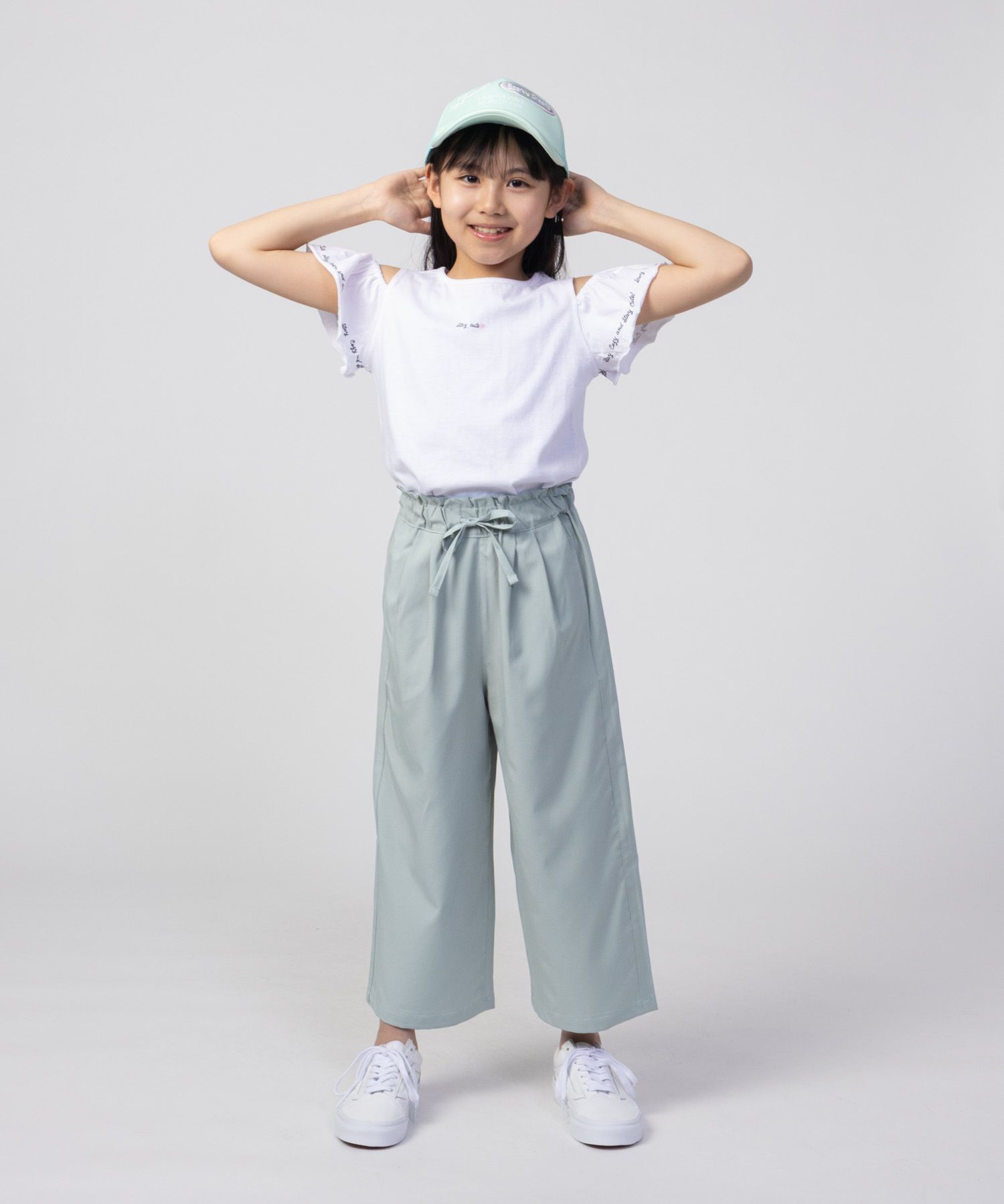 T-GRAPHICS  肩開きデザインプリント半袖Tシャツ キッズ メール便 対応商品商品サムネイル-2