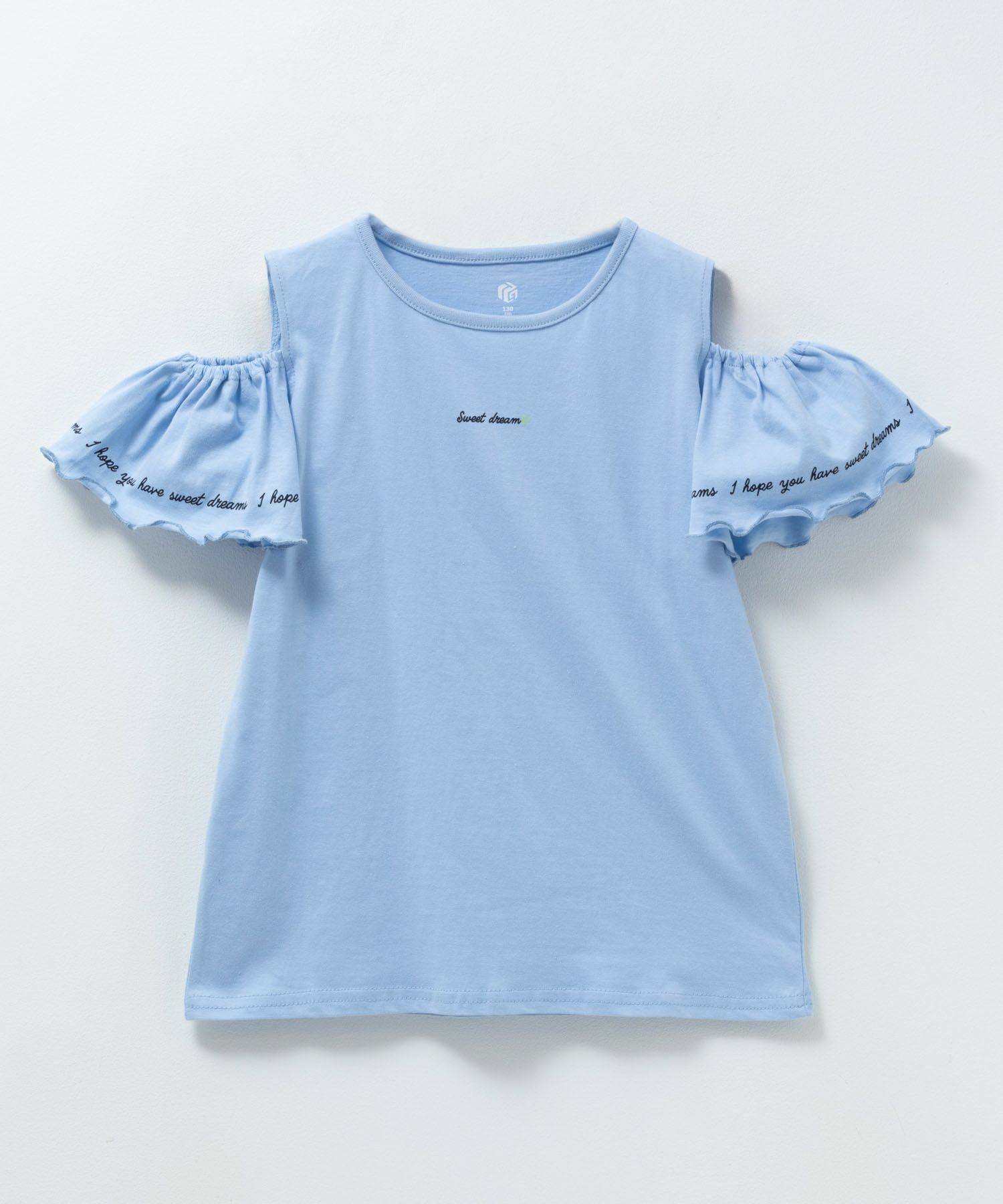 T-GRAPHICS  肩開きデザインプリント半袖Tシャツ キッズ メール便 対応商品商品画像-5