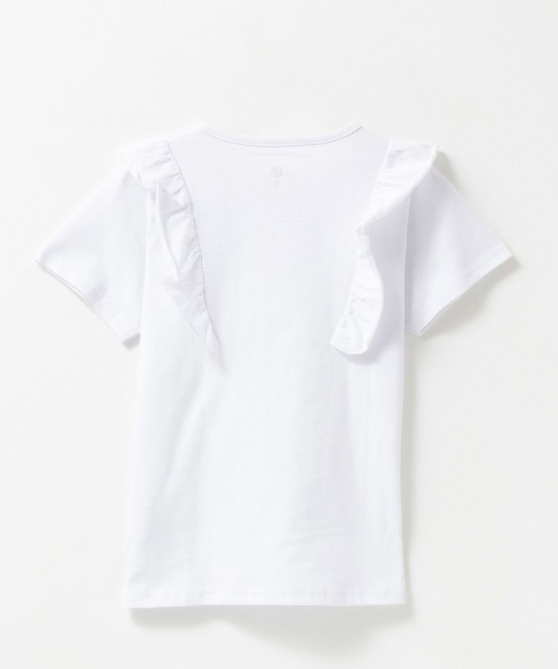 T-GRAPHICS  肩フリルデザインプリント半袖Tシャツ キッズ メール便 対応商品商品画像-4