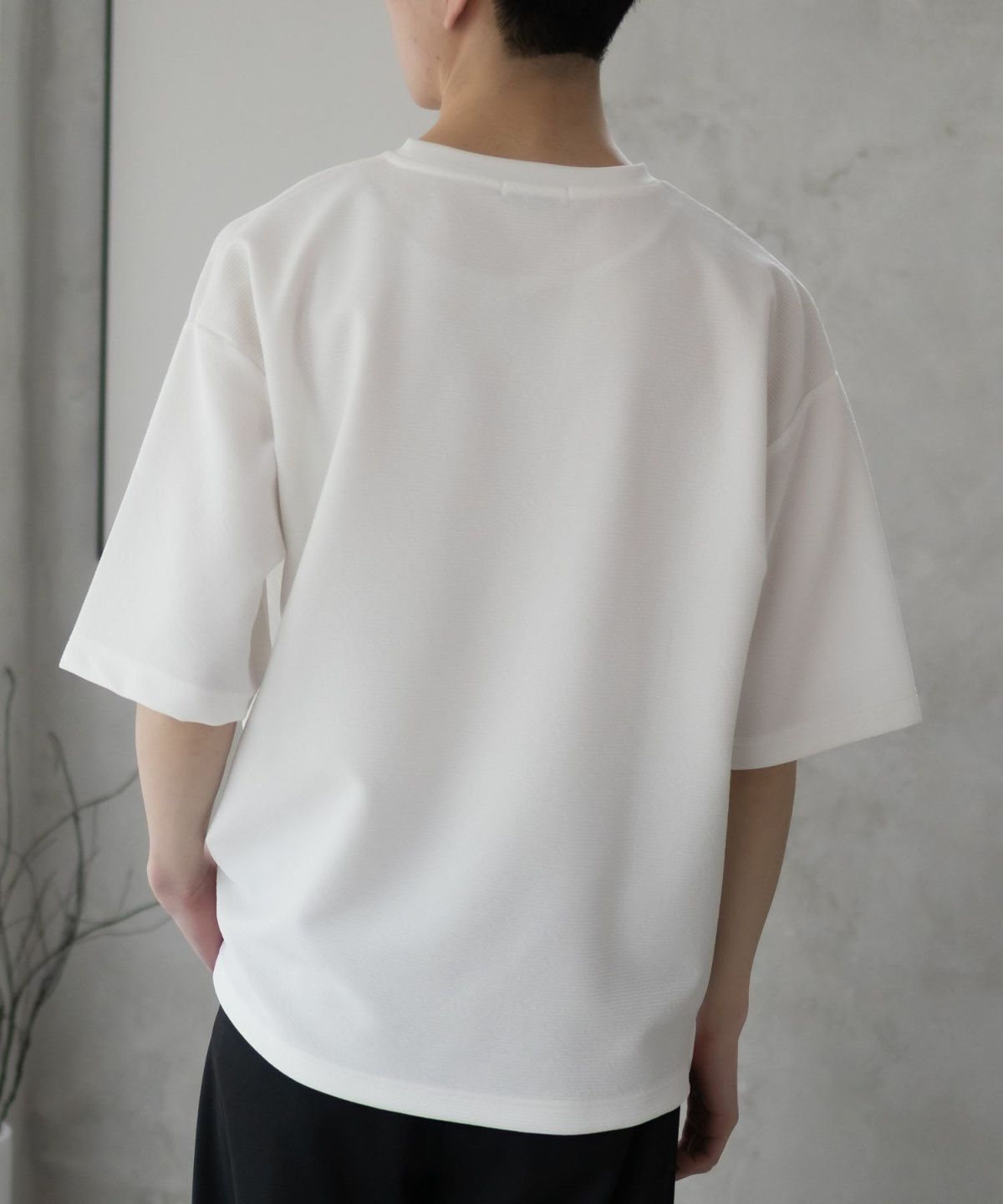 URBAN COLLECTION AIR Smoosy ドライリップル 無地テーパードTシャツ メンズ ネコポス 対応商品