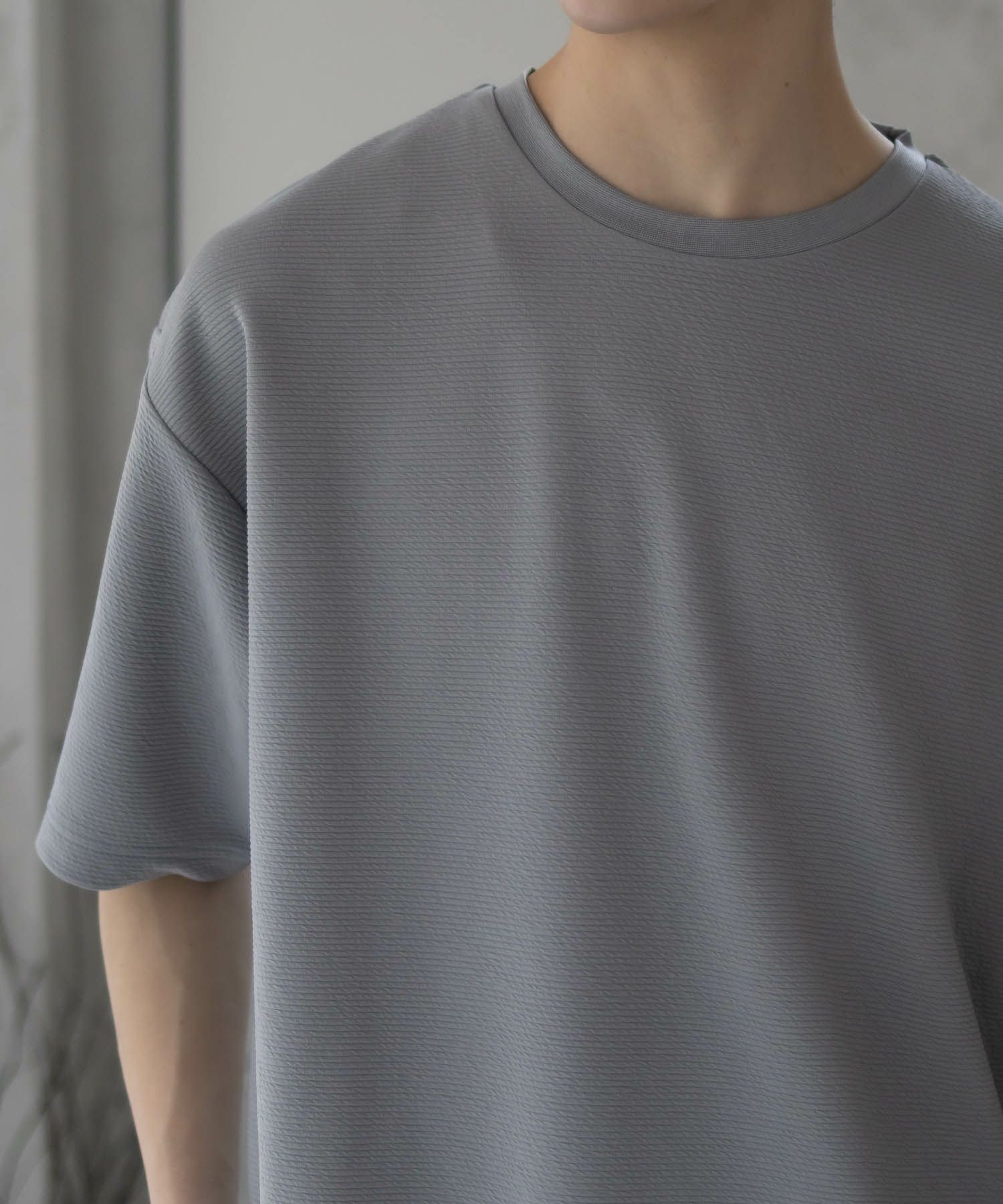 URBAN COLLECTION  AIR Smoosy ドライリップル 無地テーパードTシャツ メンズ メール便 対応商品商品サムネイル-12