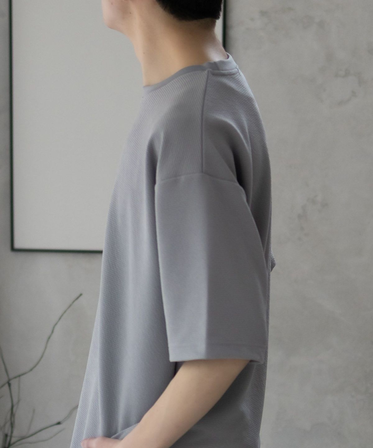 URBAN COLLECTION AIR Smoosy ドライリップル 無地テーパードTシャツ メンズ ネコポス 対応商品