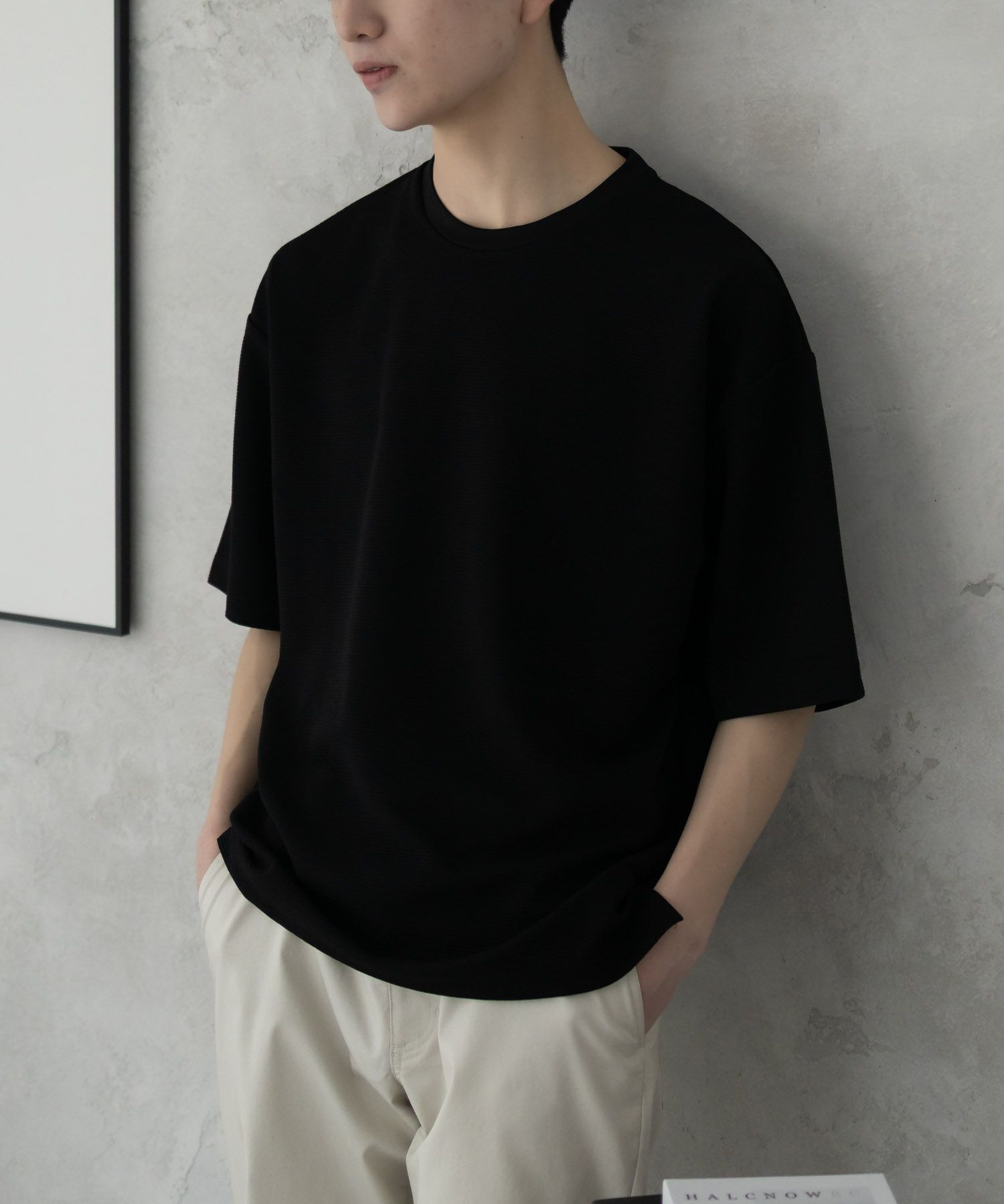 URBAN COLLECTION  AIR Smoosy ドライリップル 無地テーパードTシャツ メンズ メール便 対応商品商品画像-16