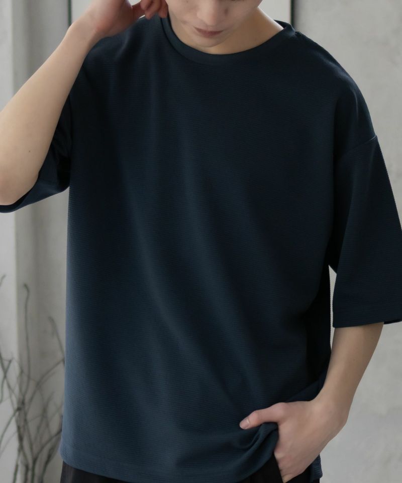 URBAN COLLECTION  AIR Smoosy ドライリップル 無地テーパードTシャツ メンズ メール便 対応商品商品画像-17