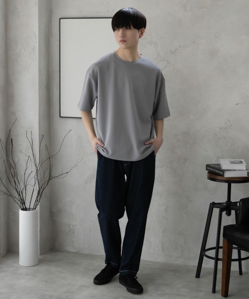 URBAN COLLECTION  AIR Smoosy ドライリップル 無地テーパードTシャツ メンズ メール便 対応商品商品画像-37