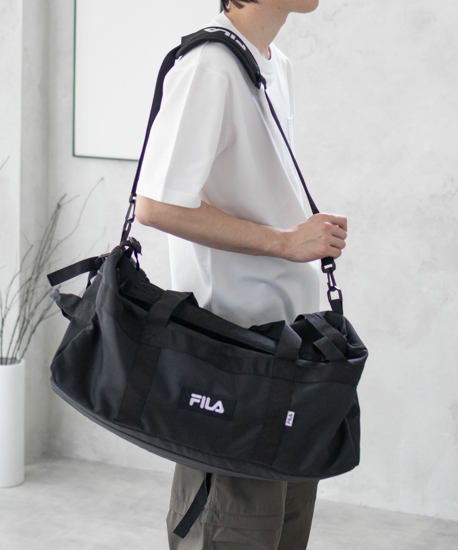 大容量 FILA 3WAYボストンバッグ