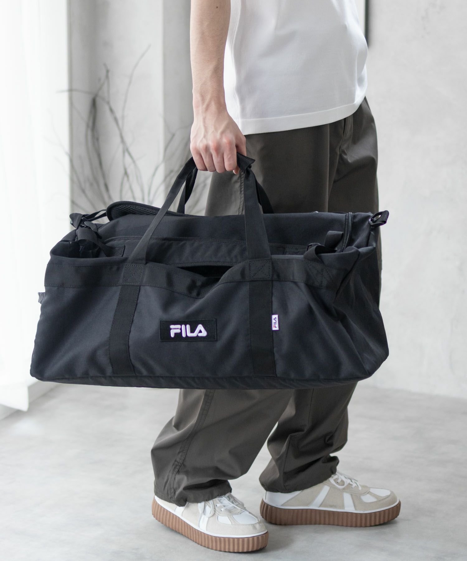 大容量 FILA 3WAYボストンバッグ