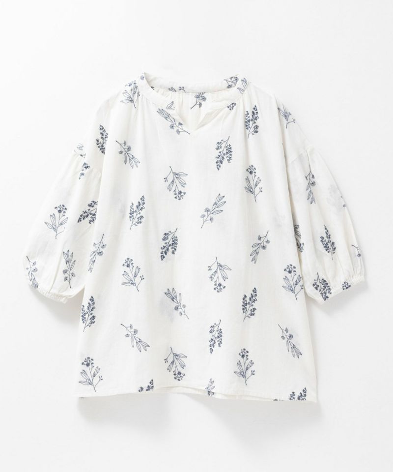 Howdy Marie  インドファブリック 綿麻刺繍プルオーバー レディース商品画像-13
