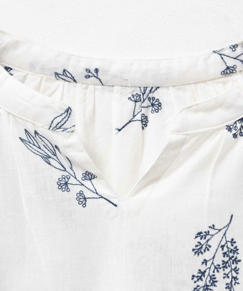 Howdy Marie インドファブリック 綿麻刺繍プルオーバー レディース商品画像-17