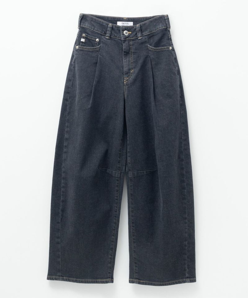 [期間限定価格]SOMETHING  HANA タックカーブデニムパンツ レディース商品画像-8