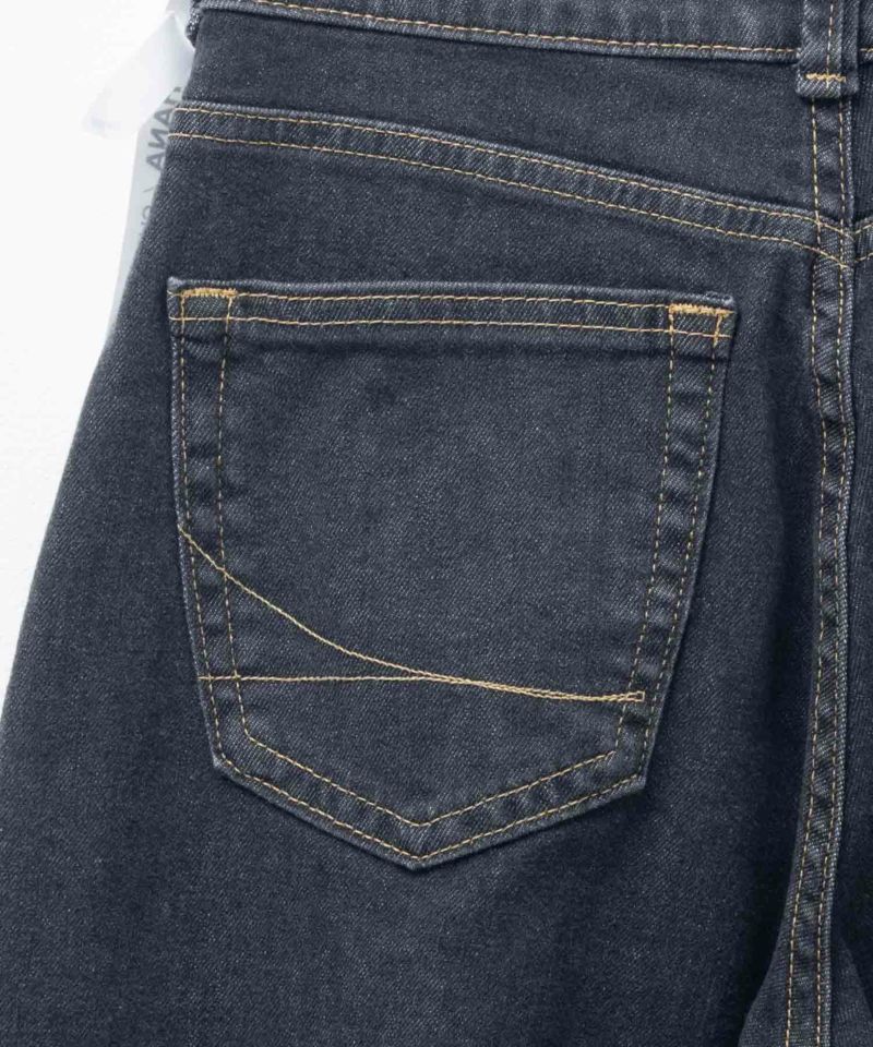 ちゃーママページ SOMETHING HANA タックカーブデニムパンツ レディース