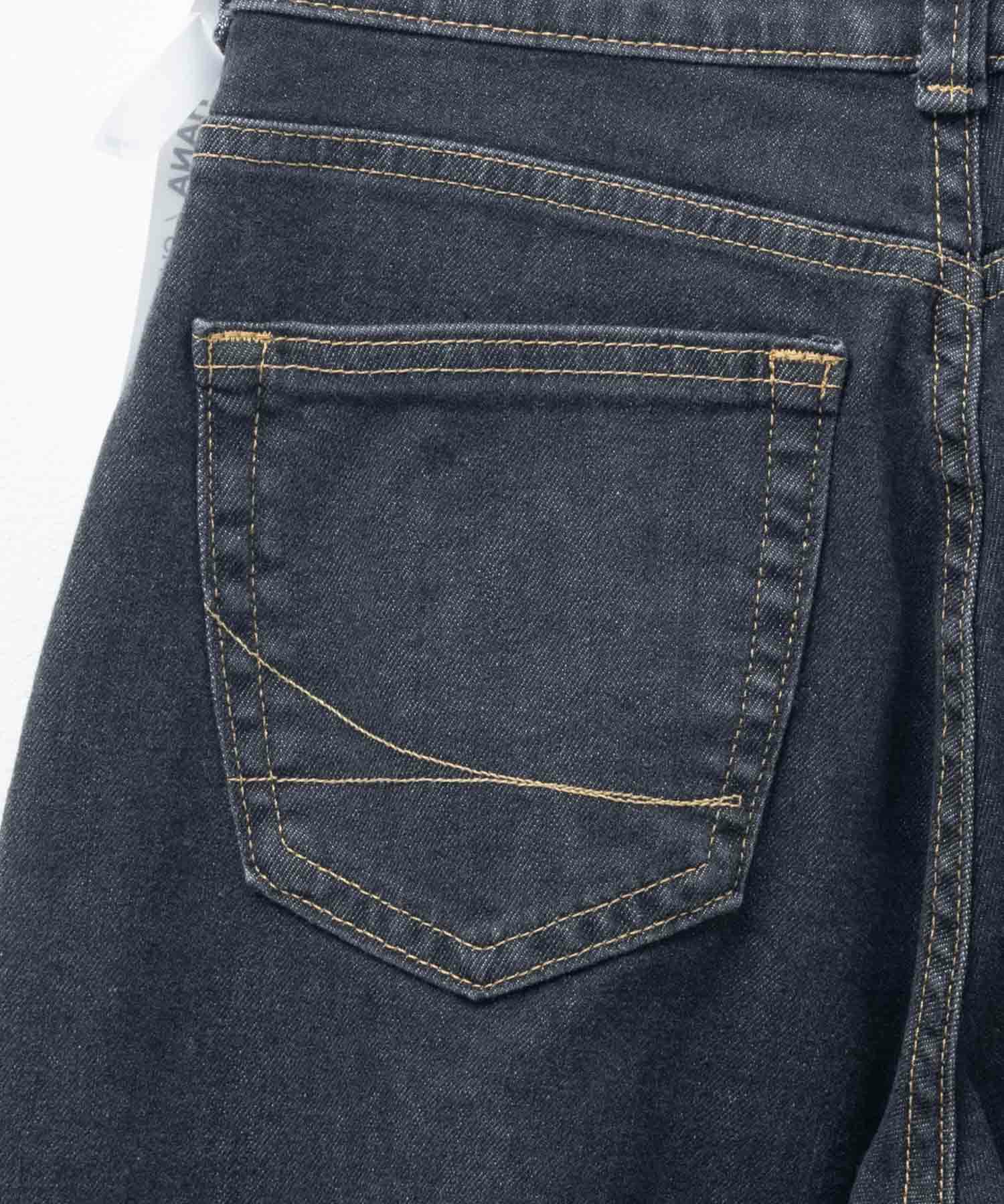 SOMETHING HANA タックカーブデニムパンツ レディース