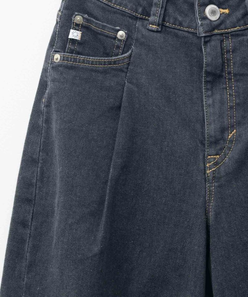 [期間限定価格]SOMETHING  HANA タックカーブデニムパンツ レディース商品画像-15