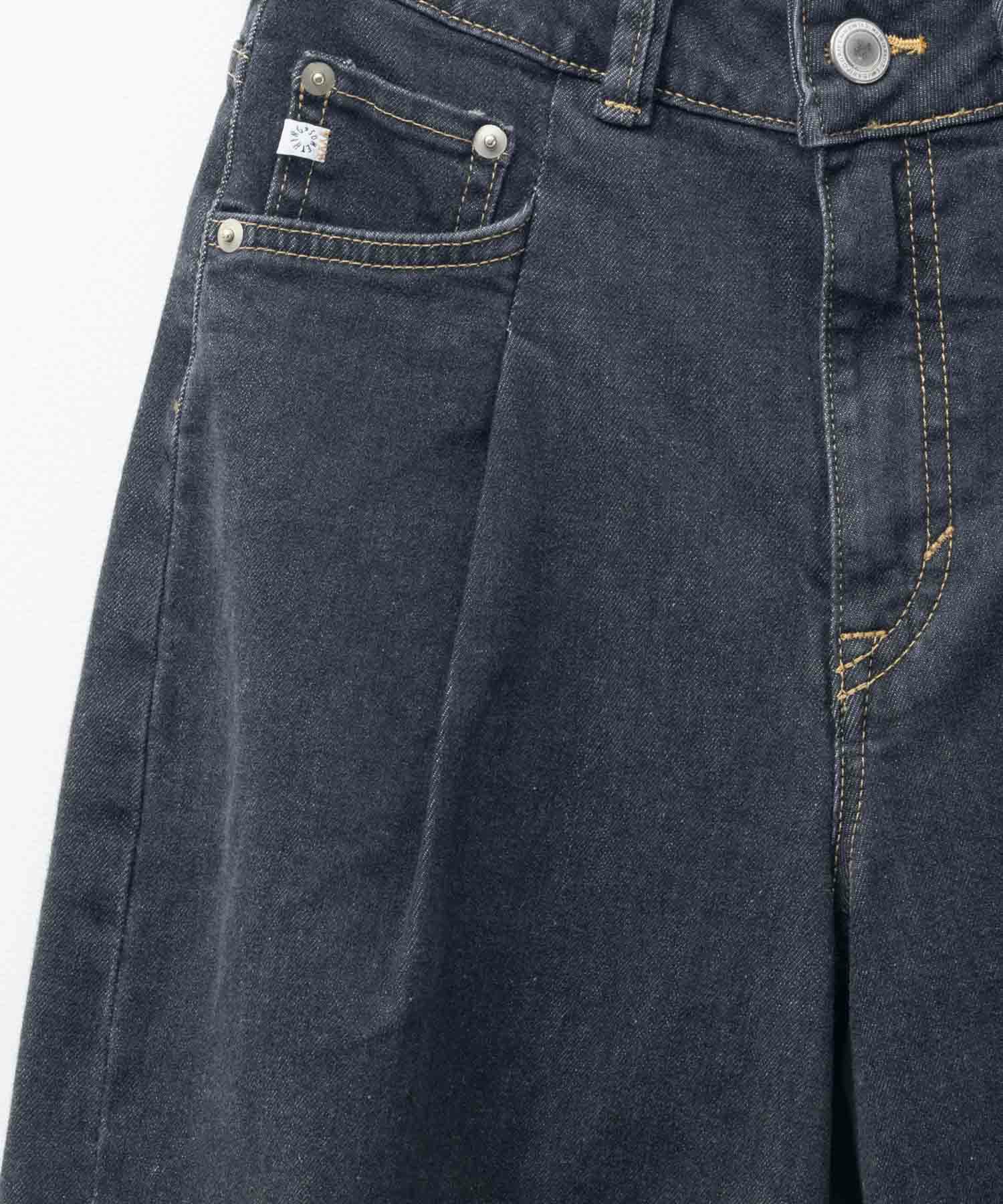 [期間限定価格]SOMETHING  HANA タックカーブデニムパンツ レディース商品画像-15