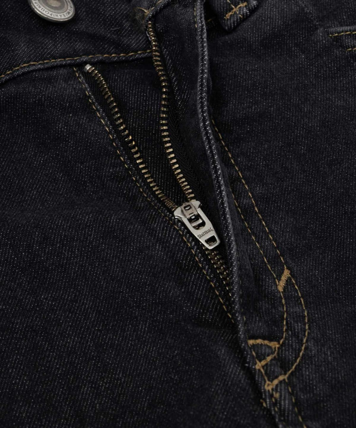 SOMETHING HANA タックカーブデニムパンツ レディース