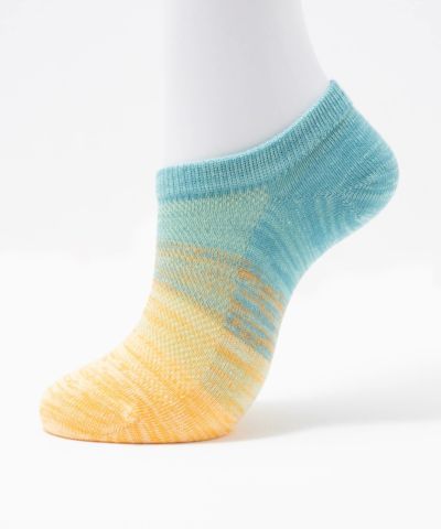 NAVY  アンクルソックス グラデーションメッシュ レディース