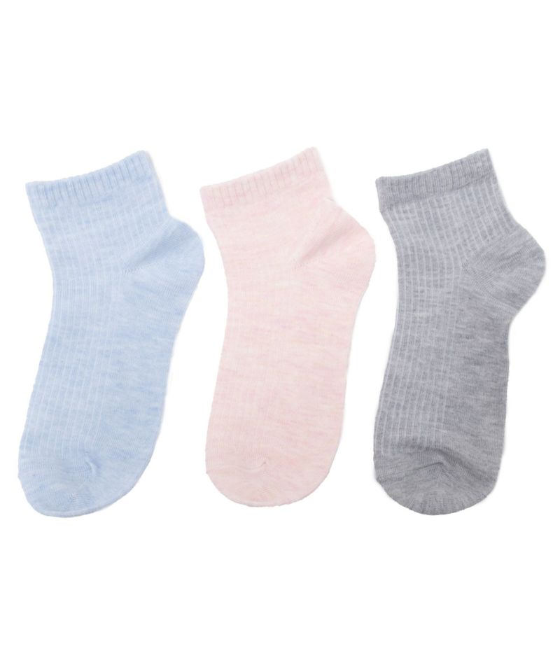 NAVY  クォーターソックス アソート 3足組 レディース商品画像-2