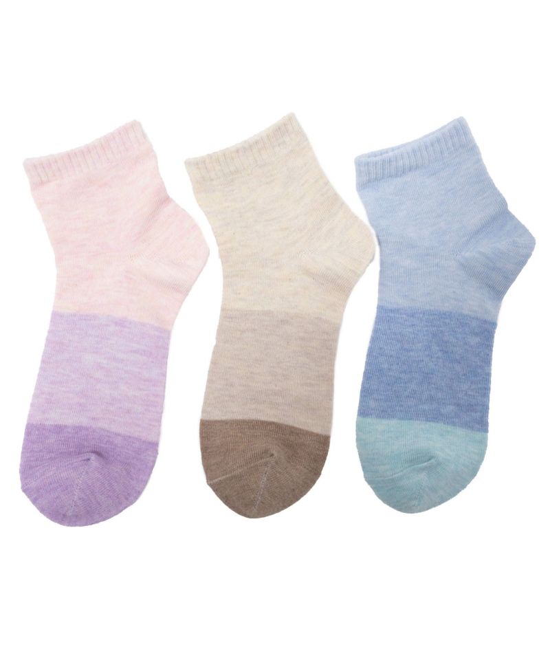 NAVY  クォーターソックス アソート 3足組 レディース商品画像-4