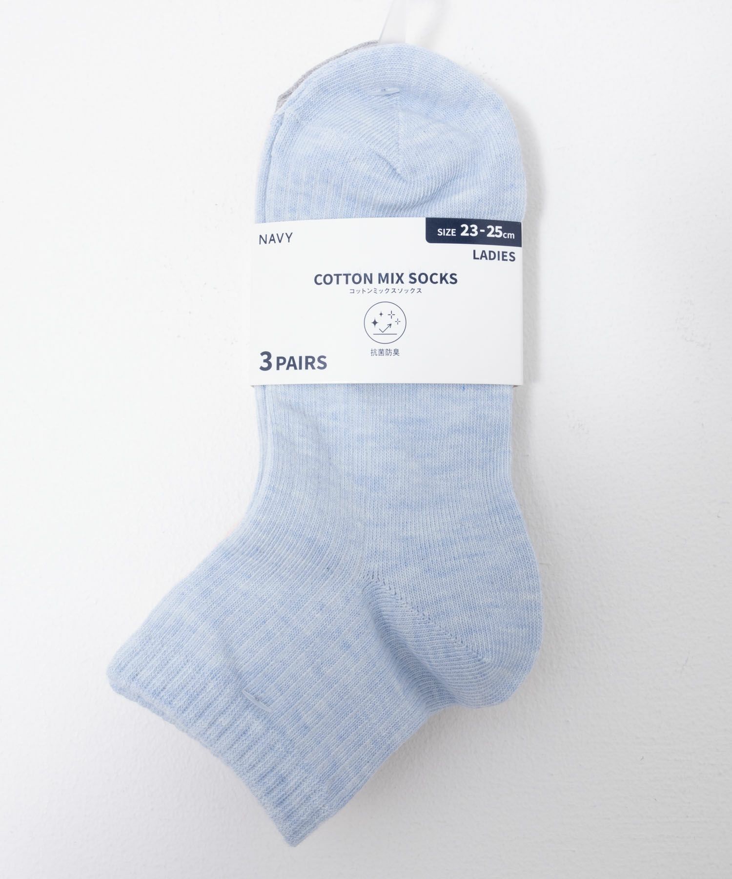 NAVY クォーターソックス アソート 3足組 レディース