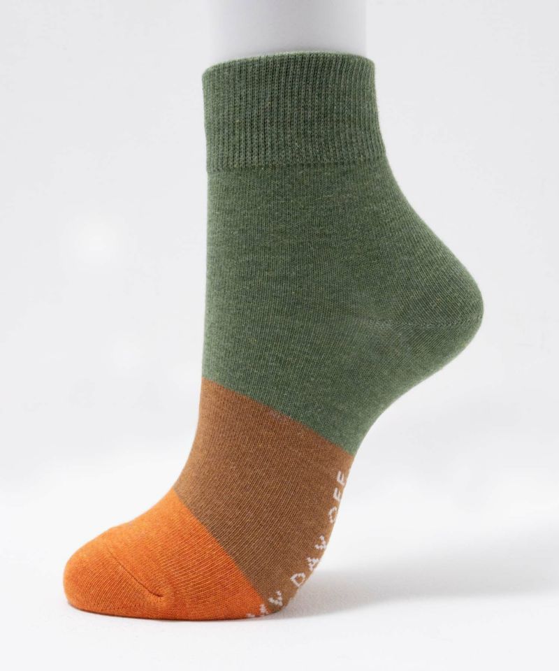 NAVY  クォーターソックス カラーグラデーション レディース商品画像-3