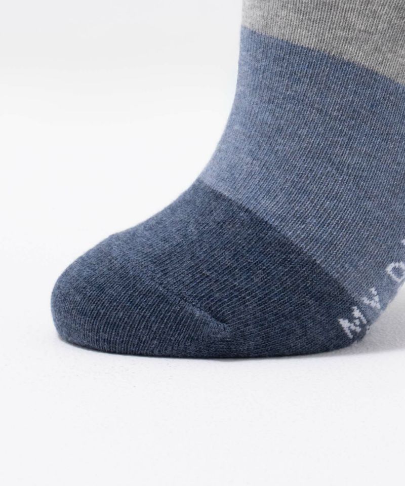 NAVY  クォーターソックス カラーグラデーション レディース商品画像-10