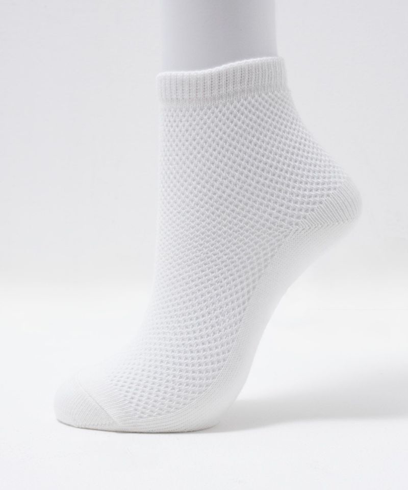 NAVY  クォーターソックス ビッグメッシュ レディース商品画像-1