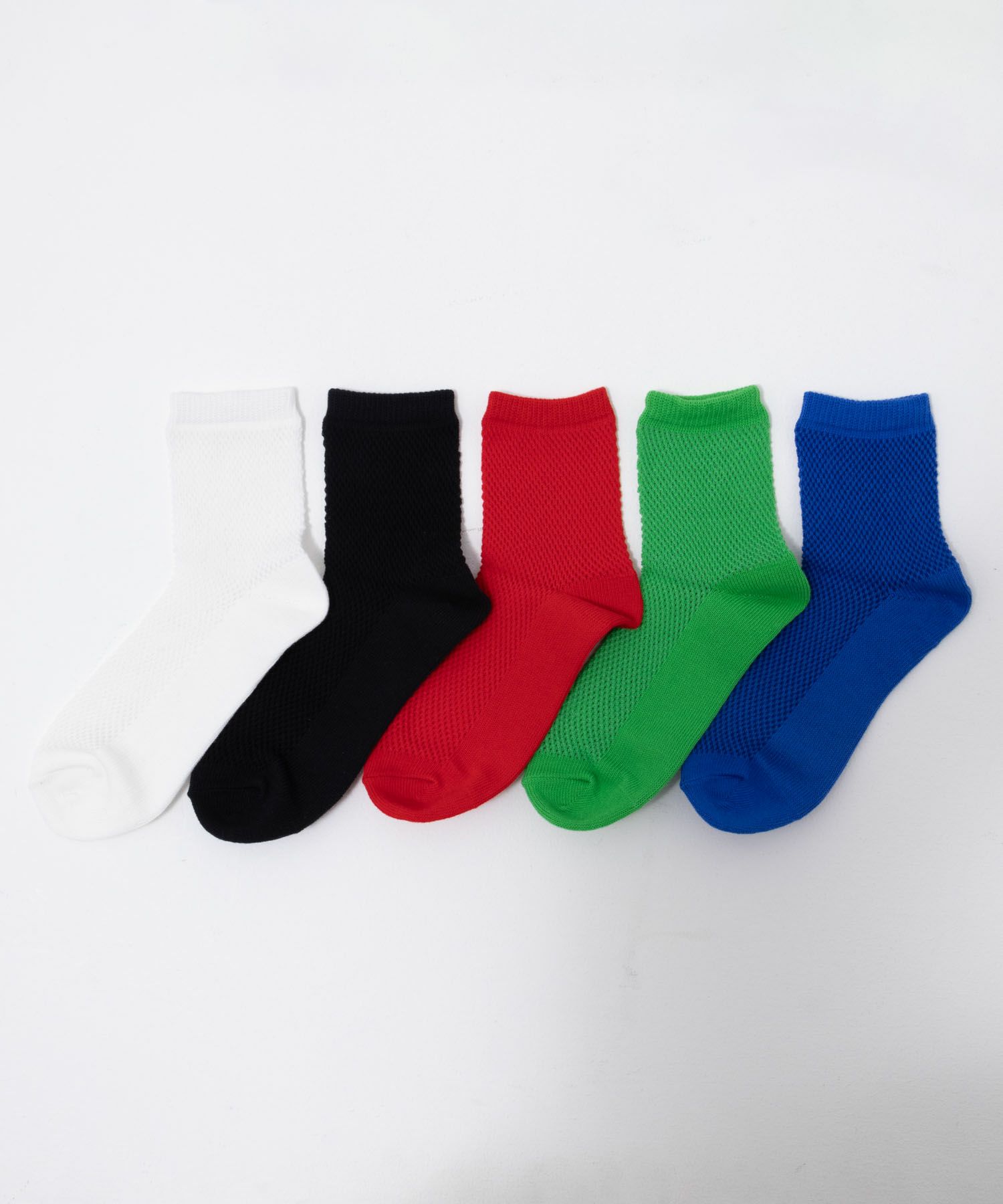 NAVY  クォーターソックス ビッグメッシュ レディース商品サムネイル-15