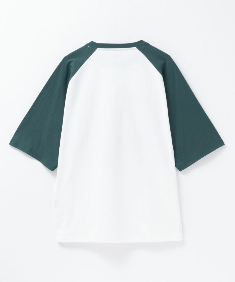 ラグランフードプリントTシャツ メンズ メール便 対応商品商品画像-10