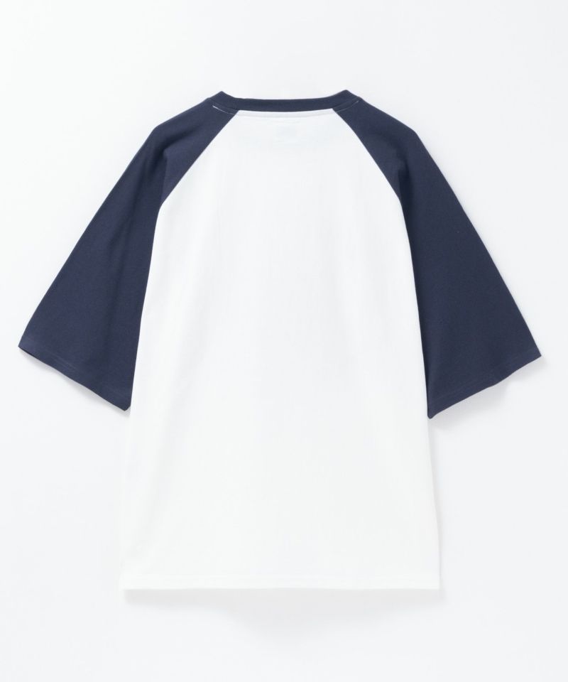 ラグランフードプリントTシャツ メンズ メール便 対応商品商品画像-12