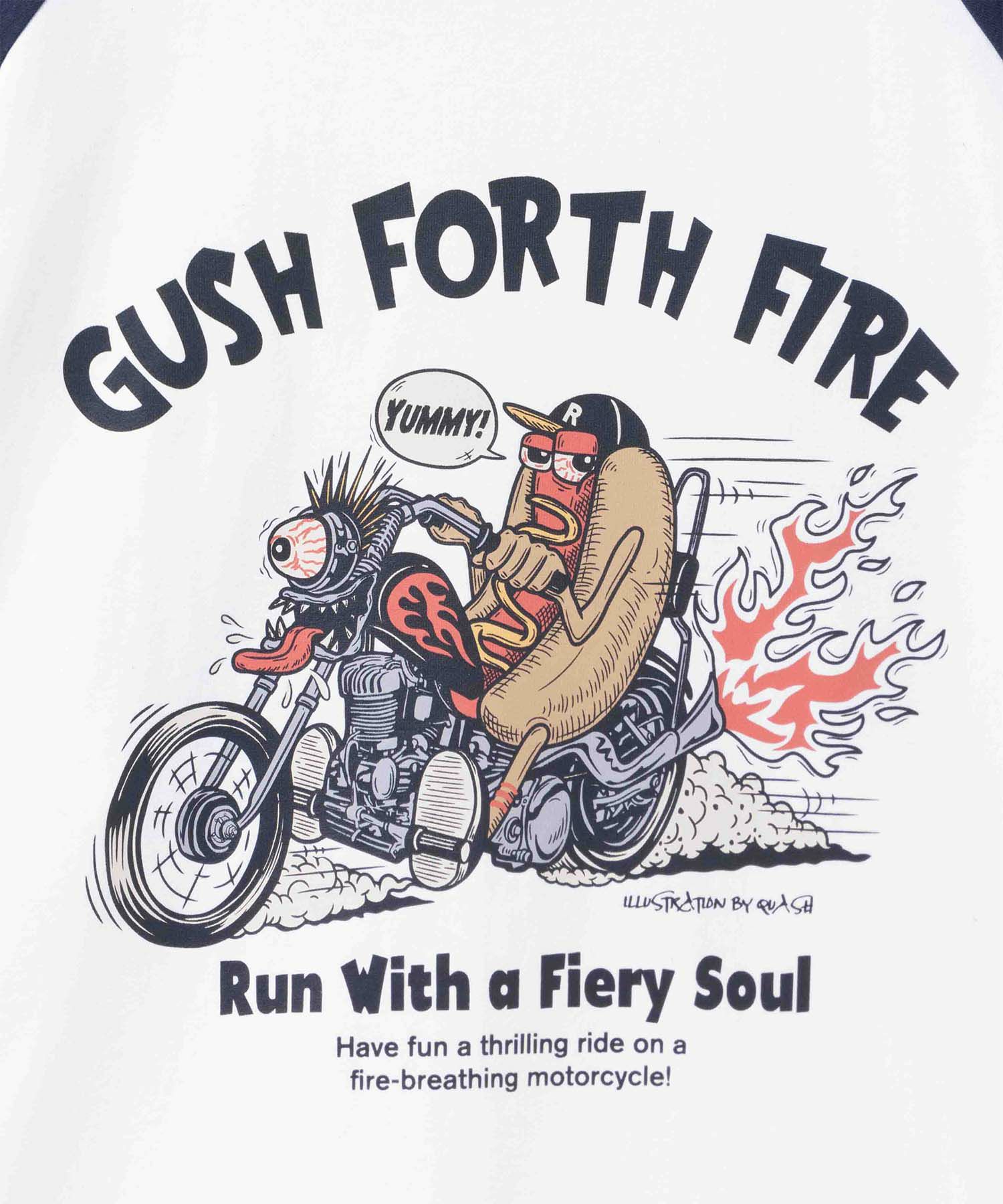 ラグランフードプリントTシャツ メンズ メール便 対応商品商品サムネイル-16