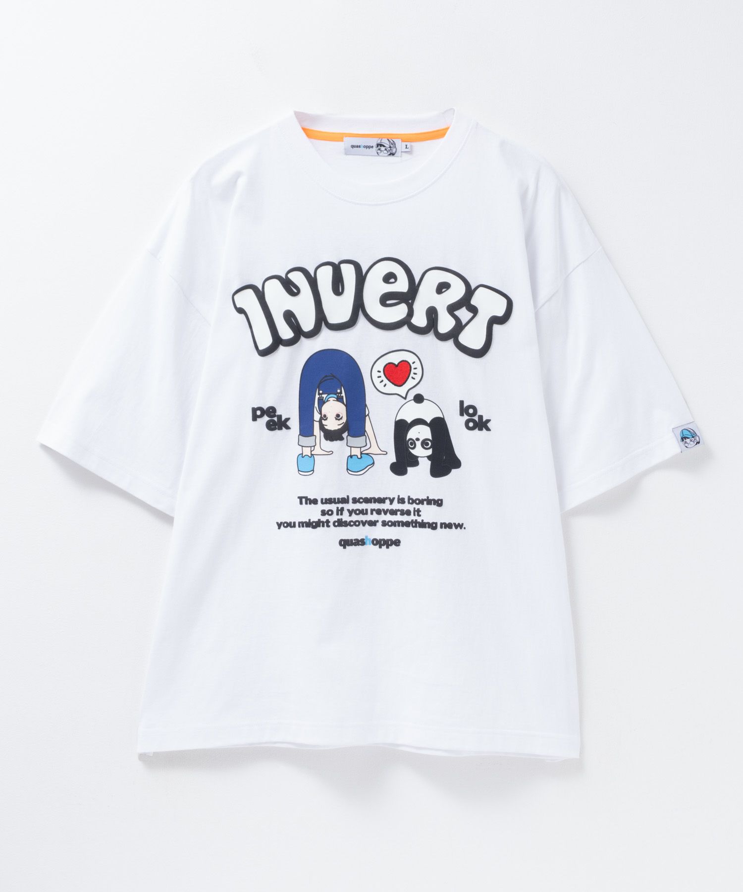 QUASH×hoppe サッカサマいろはTシャツ メンズ メール便 対応商品商品画像-3