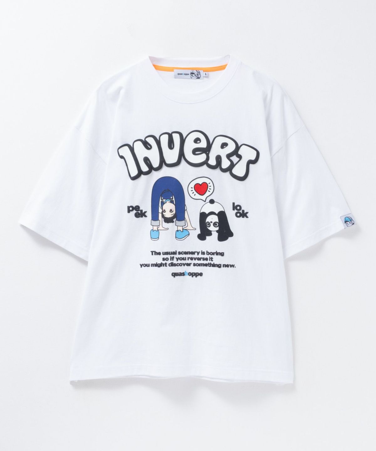 QUASH×hoppe サッカサマいろはTシャツ メンズ ネコポス 対応商品