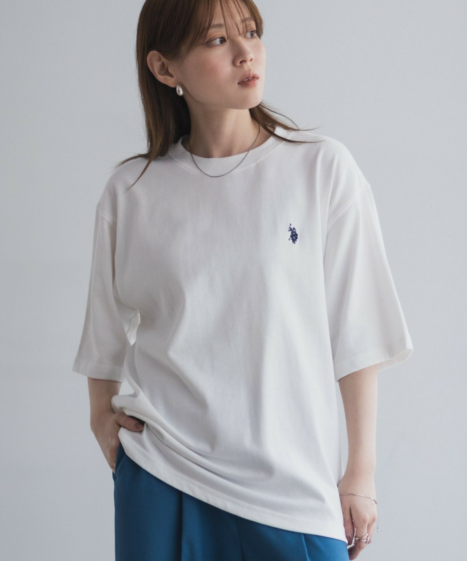 U.S. POLO ASSN.  ワンポイントクルーネックTシャツ メンズ メール便 対応商品商品サムネイル-1