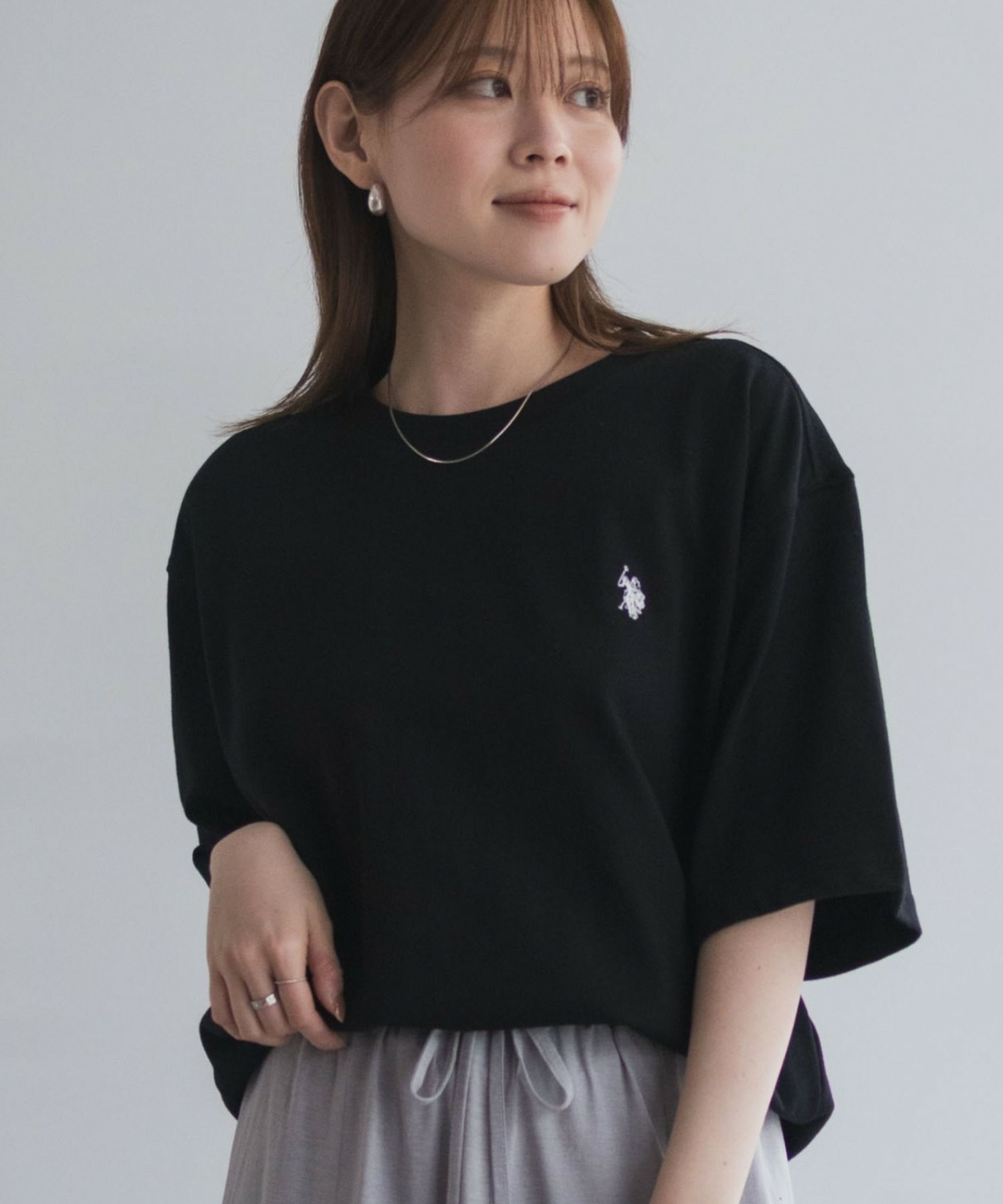 U.S. POLO ASSN. ワンポイントクルーネックTシャツ メンズ ネコポス 対応商品