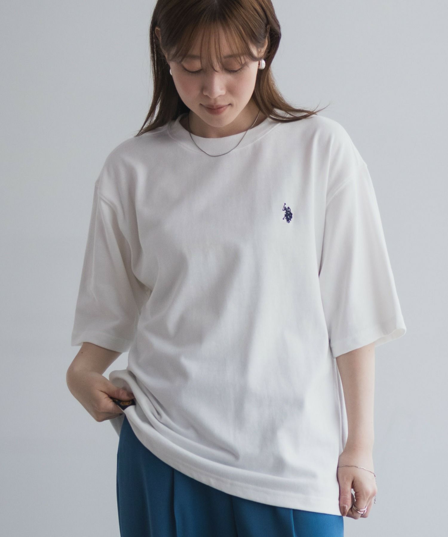 U.S. POLO ASSN. ワンポイントクルーネックTシャツ メンズ ネコポス 対応商品