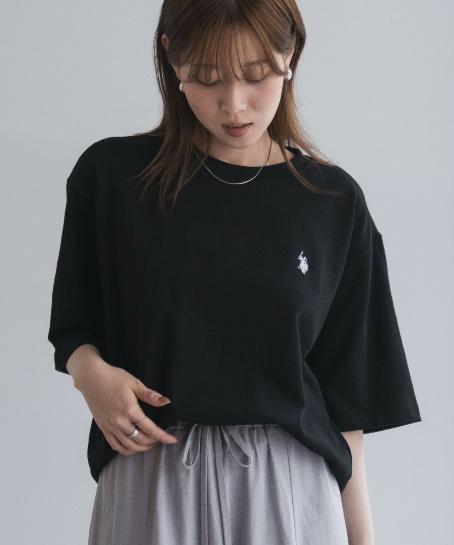 U.S. POLO ASSN. ワンポイントクルーネックTシャツ メンズ ネコポス 対応商品