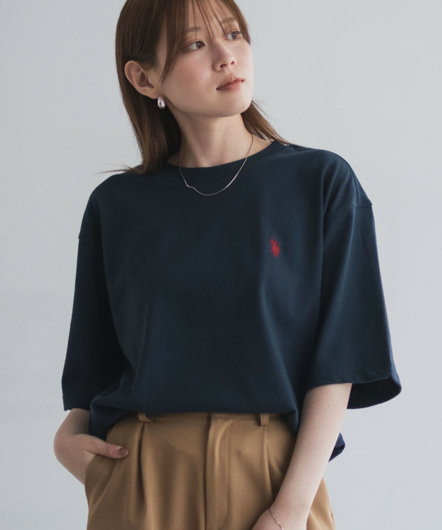 U.S. POLO ASSN. ワンポイントクルーネックTシャツ メンズ ネコポス 対応商品