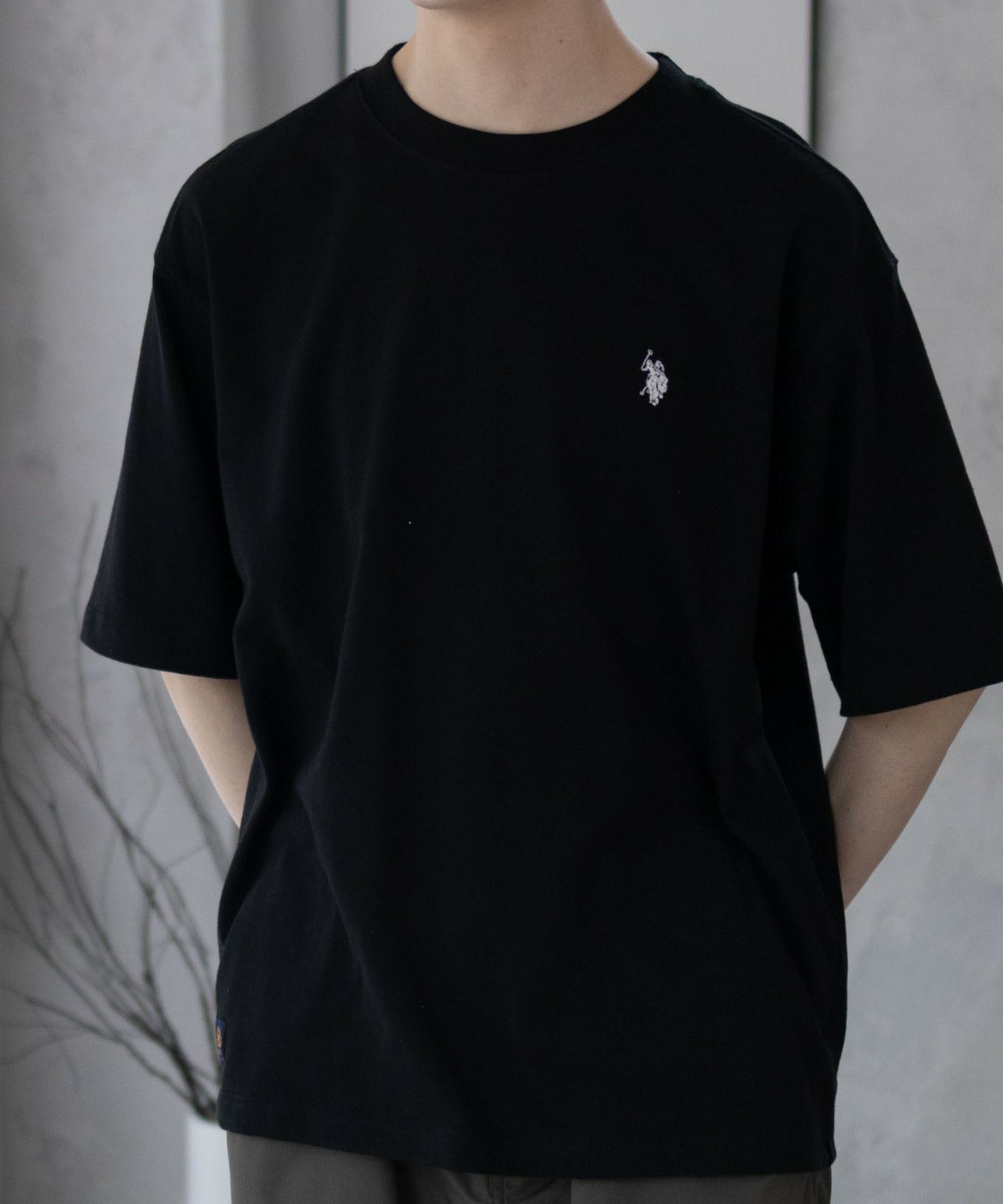 U.S. POLO ASSN. ワンポイントクルーネックTシャツ メンズ ネコポス 対応商品