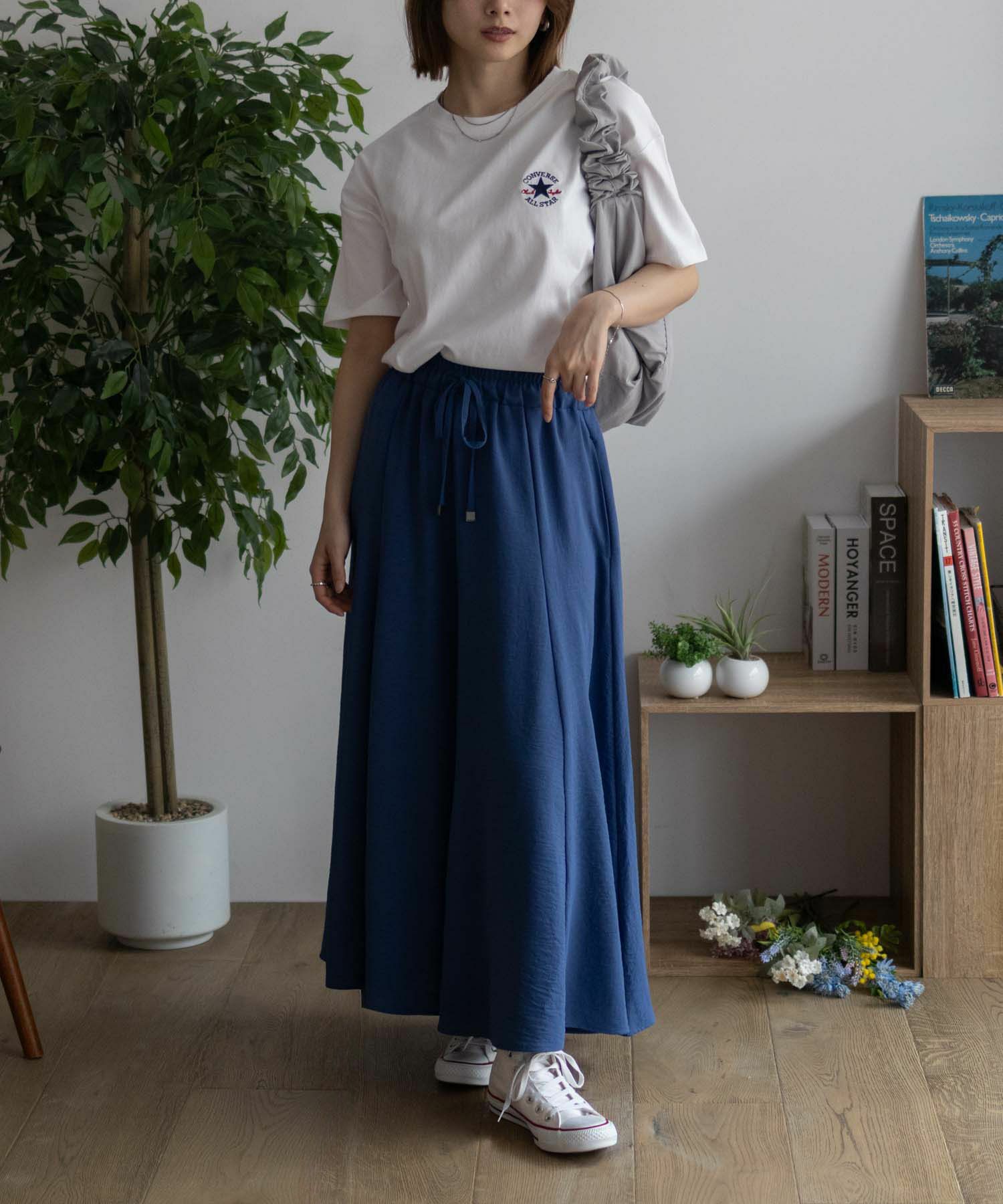 CONVERSE  ワンポイントパッチ刺繍Tシャツ レディース メール便 対応商品商品サムネイル-14