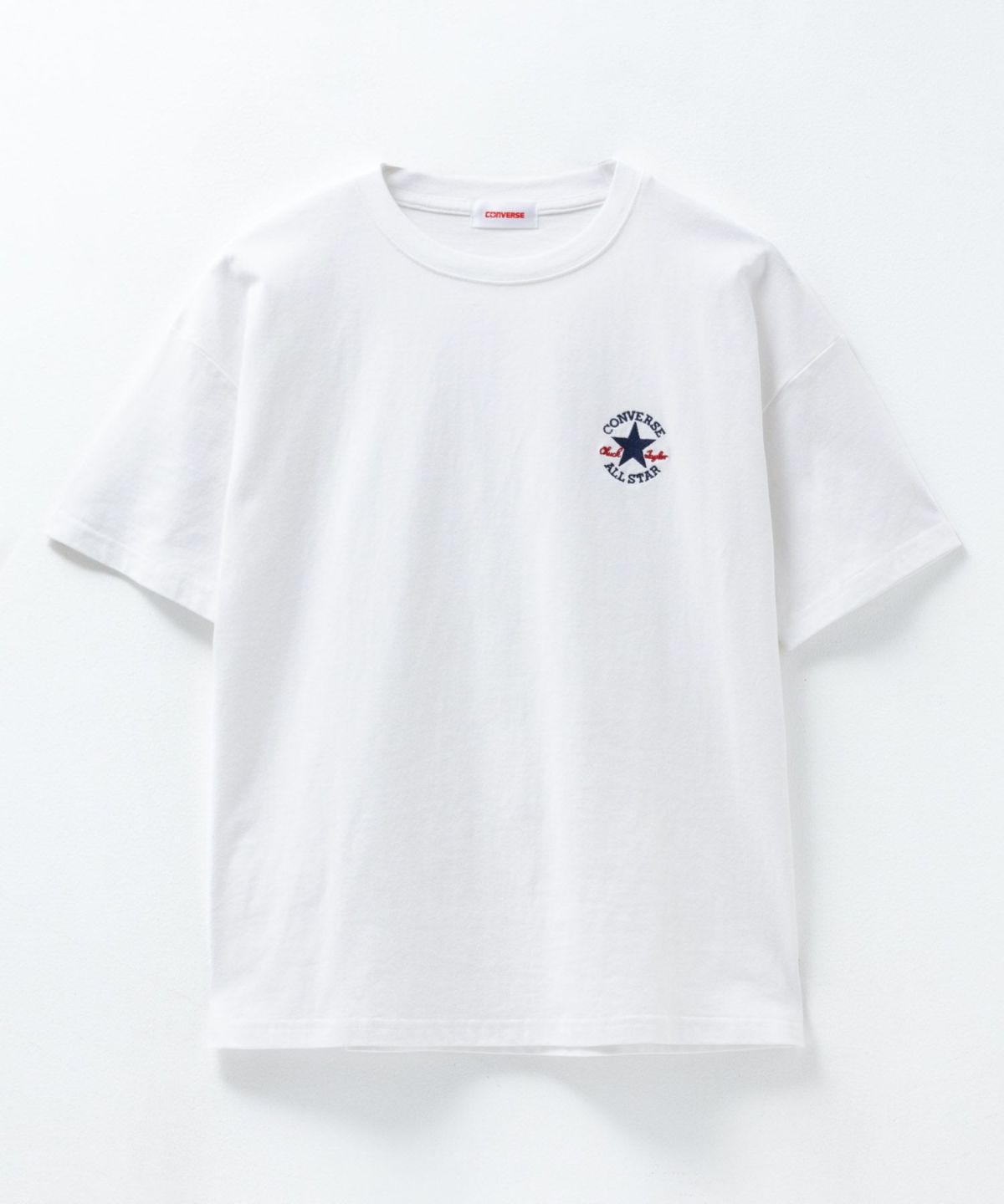 CONVERSE ワンポイントパッチ刺繍Tシャツ レディース ネコポス 対応商品