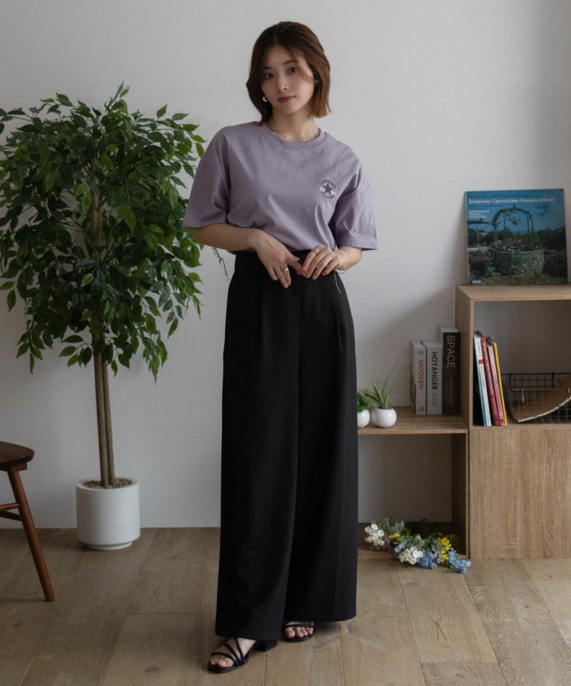 CONVERSE ワンポイントパッチ刺繍Tシャツ レディース メール便 対応商品商品画像-35