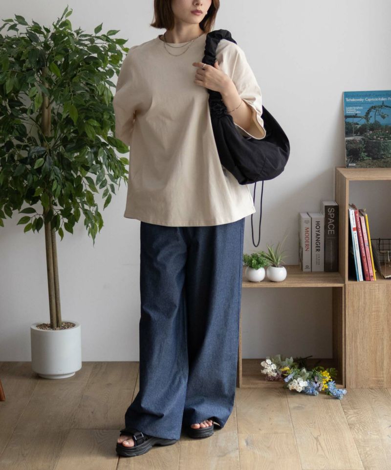 DISCUS  裾タックワンポイントTシャツ レディース メール便 対応商品商品画像-10