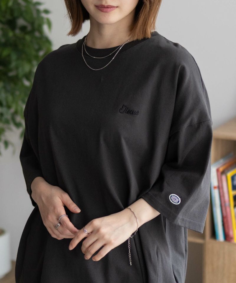 DISCUS  裾タックワンポイントTシャツ レディース メール便 対応商品商品画像-11