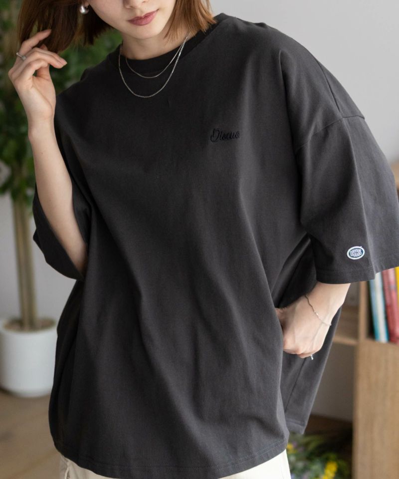 DISCUS  裾タックワンポイントTシャツ レディース メール便 対応商品商品画像-13