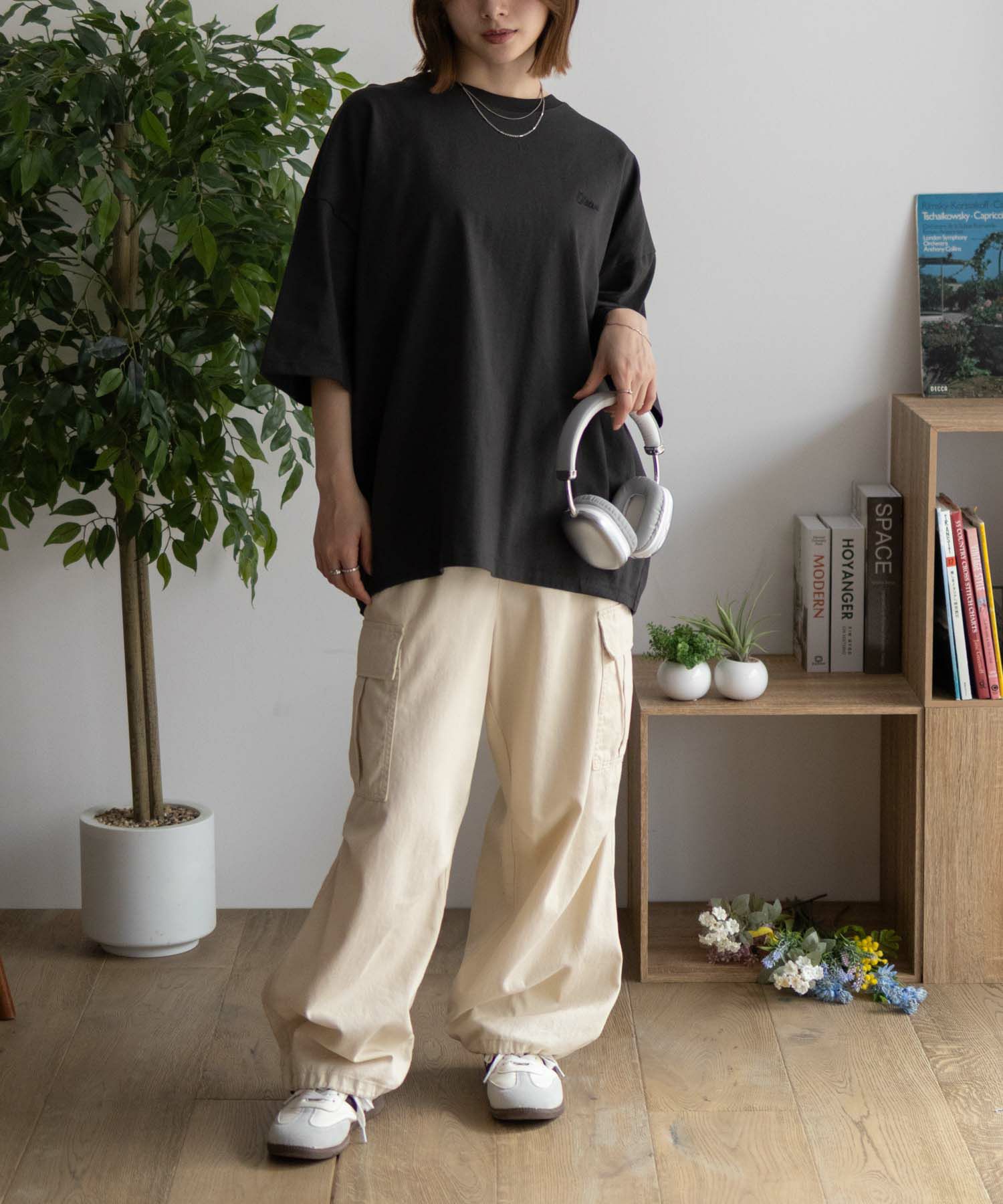 DISCUS  裾タックワンポイントTシャツ レディース メール便 対応商品商品サムネイル-15