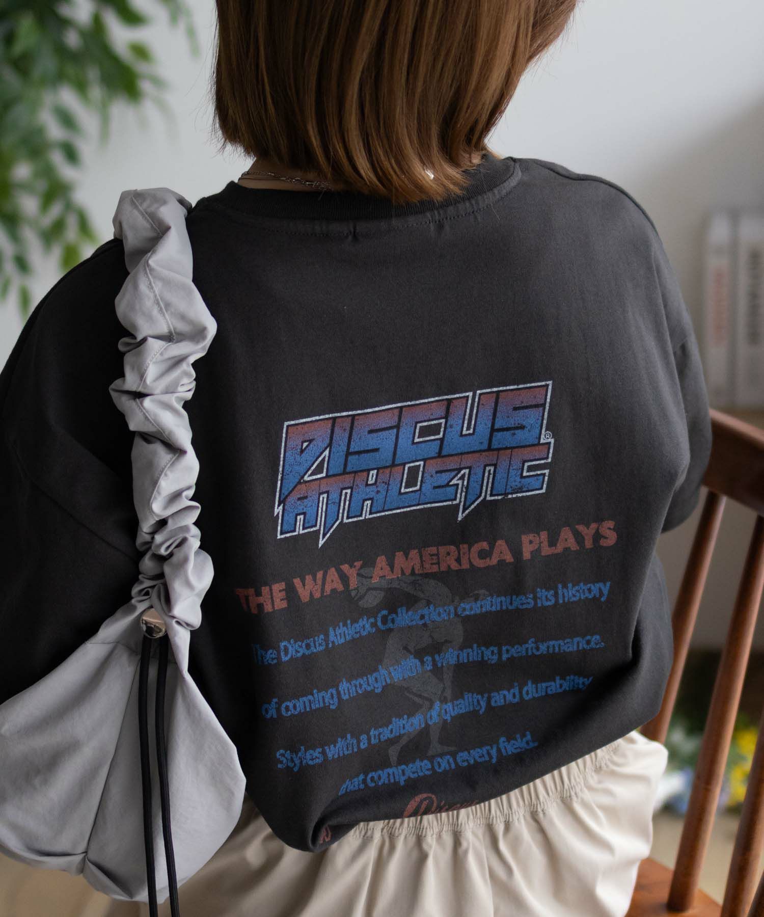 DISCUS プリントビッグTシャツ 人 レディース ネコポス 対応商品