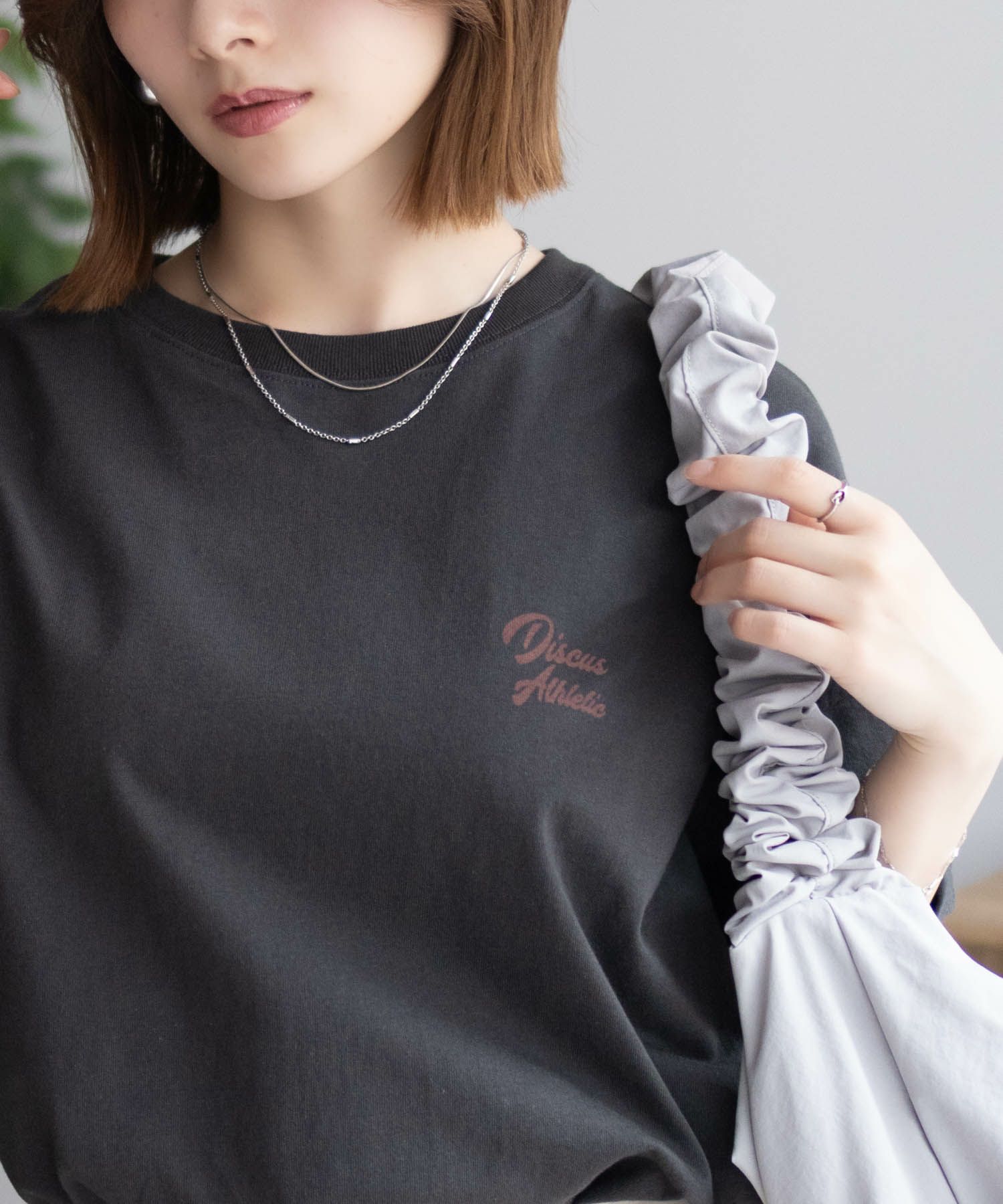 DISCUS  プリントビッグTシャツ 人 レディース メール便 対応商品商品サムネイル-3