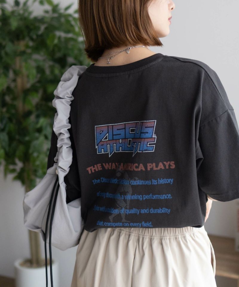 DISCUS  プリントビッグTシャツ 人 レディース メール便 対応商品商品画像-4
